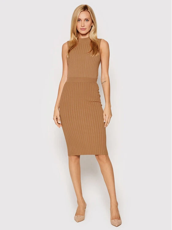 Guess Bluse Aline W1YR49 Z2U00 Braun Slim Fit 4 Guess Bluse Aline W1YR49 Z2U00 Braun Slim Fit – Bild 2