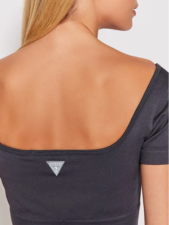 Guess Bluse Alma O1BA16 ZZ04S Grau Slim Fit 6 Guess Bluse Alma O1BA16 ZZ04S Grau Slim Fit – Bild 4