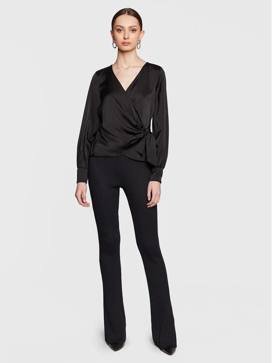 Guess Bluse Lovisa W3RH26 WEFC2 Schwarz Regular Fit 4 Guess Bluse Lovisa W3RH26 WEFC2 Schwarz Regular Fit – Bild 2