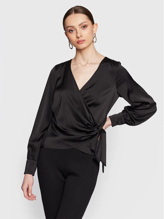 Guess Bluse Lovisa W3RH26 WEFC2 Schwarz Regular Fit 3 Guess Bluse Lovisa W3RH26 WEFC2 Schwarz Regular Fit