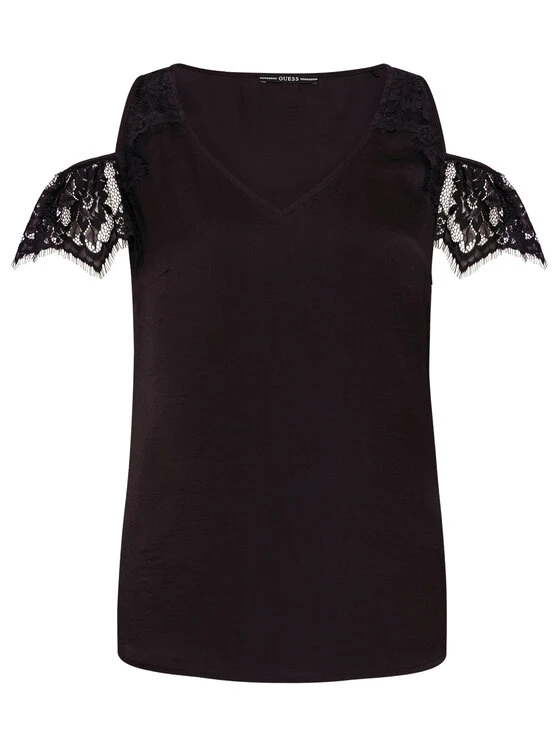 Guess Bluse Mariah W1GH85 W5OC2 Schwarz Regular Fit 7 Guess Bluse Mariah W1GH85 W5OC2 Schwarz Regular Fit – Bild 5