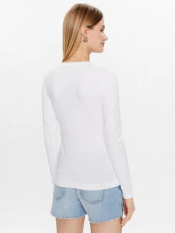 Guess Bluse Triangle Flowers W3GI48 J1314 Weiß Slim Fit -Deutschland Kleid Zart Verkaufs-Shop guess bluse triangle flowers w3gi48 j1314 weiss slim fit 2