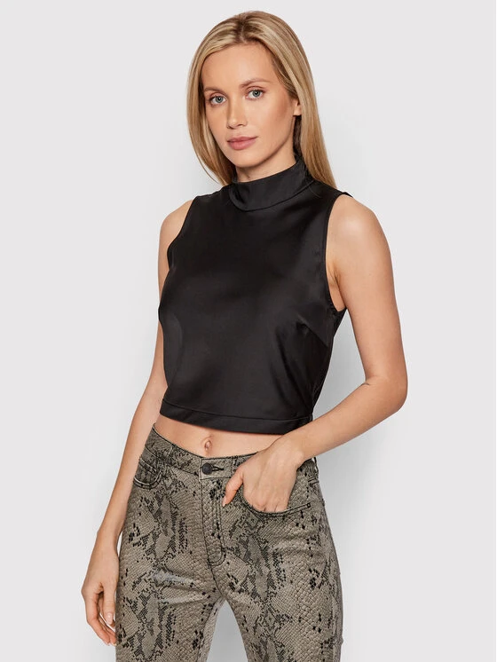 Guess Bluse W1RH11 WEFC1 Schwarz Slim Fit 3 Guess Bluse W1RH11 WEFC1 Schwarz Slim Fit