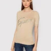 Guess Bluse W2RR28 Z2NQ0 Beige Slim Fit -Deutschland Kleid Zart Verkaufs-Shop guess bluse w2rr28 z2nq0 beige slim fit