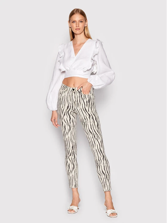 Guess Bluse W2YH76 WESS0 Weiß Regular Fit 4 Guess Bluse W2YH76 WESS0 Weiß Regular Fit – Bild 2