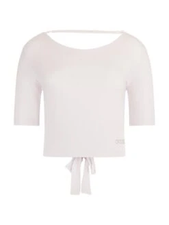 Guess Bluse W3GI28 K68D2 Weiß Boxy Fit