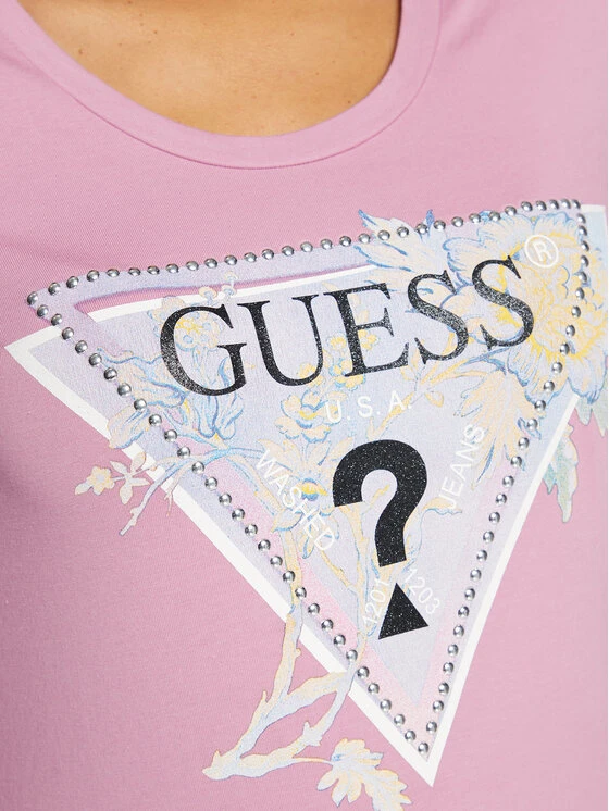 Guess Bluse W3RI48 J1314 Rosa Regular Fit 7 Guess Bluse W3RI48 J1314 Rosa Regular Fit – Bild 5