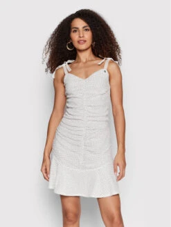 Guess Sommerkleid Cassia W2GK64 KB440 Weiß Regular Fit