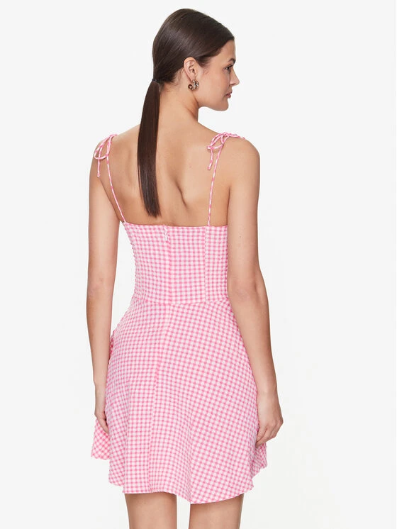 Guess Kleid Für Den Alltag E3GK05 WEQ20 Rosa Regular Fit 5 Guess Kleid Für Den Alltag E3GK05 WEQ20 Rosa Regular Fit – Bild 3