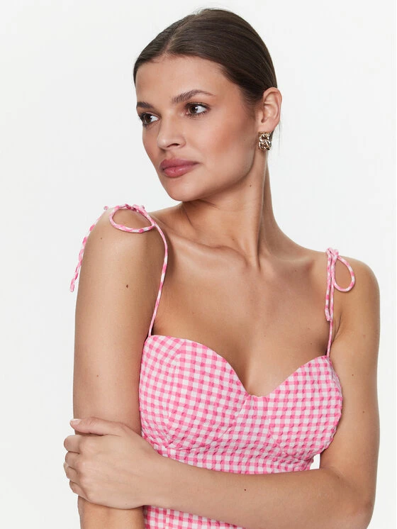 Guess Kleid Für Den Alltag E3GK05 WEQ20 Rosa Regular Fit 6 Guess Kleid Für Den Alltag E3GK05 WEQ20 Rosa Regular Fit – Bild 4