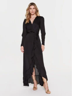 Guess Kleid Für Den Alltag Luana W3RK21 WEDU2 Schwarz Regular Fit