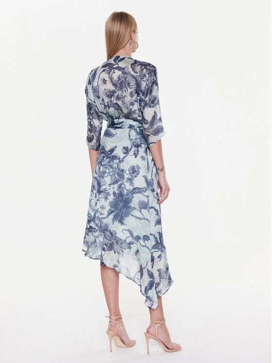 Guess Kleid Für Den Alltag W3RK52 WCWF2 Blau Regular Fit 5 Guess Kleid Für Den Alltag W3RK52 WCWF2 Blau Regular Fit – Bild 3