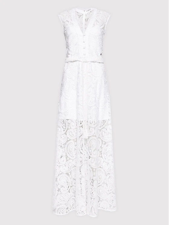 Guess Sommerkleid Creta W2GK46 WEJX0 Weiß Regular Fit 7 Guess Sommerkleid Creta W2GK46 WEJX0 Weiß Regular Fit – Bild 5