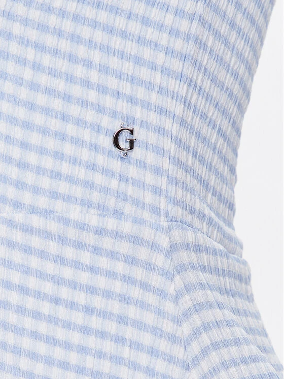 Guess Sommerkleid Malika W3GK28 KBPS0 Blau Regular Fit 7 Guess Sommerkleid Malika W3GK28 KBPS0 Blau Regular Fit – Bild 5