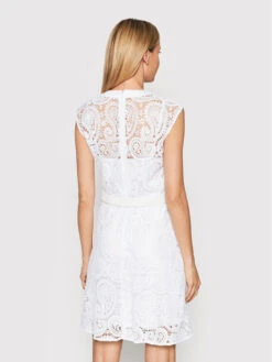 Guess Sommerkleid Mykonos W2GK92 WEJX0 Weiß Regular Fit -Deutschland Kleid Zart Verkaufs-Shop guess sommerkleid mykonos w2gk92 wejx0 weiss regular fit 2