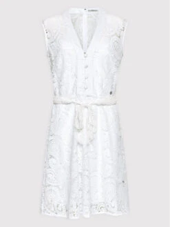 Guess Sommerkleid Mykonos W2GK92 WEJX0 Weiß Regular Fit -Deutschland Kleid Zart Verkaufs-Shop guess sommerkleid mykonos w2gk92 wejx0 weiss regular fit 4