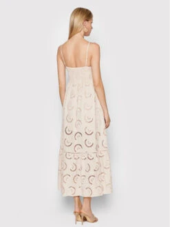 Guess Sommerkleid Serafina W2GK44 WEJV0 Beige Flare Fit -Deutschland Kleid Zart Verkaufs-Shop guess sommerkleid serafina w2gk44 wejv0 beige flare fit 2