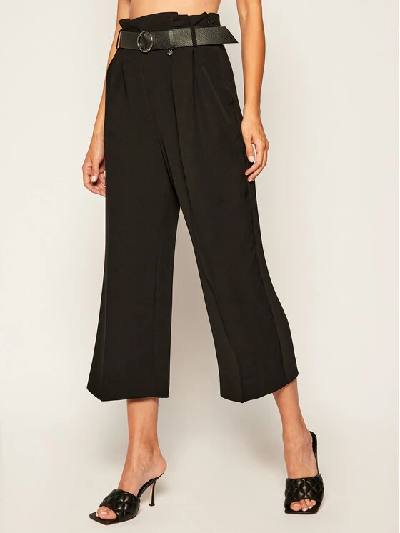 Guess Stoffhose Sarah W0YB78 W96R0 Schwarz Relaxed Fit 3 Guess Stoffhose Sarah W0YB78 W96R0 Schwarz Relaxed Fit