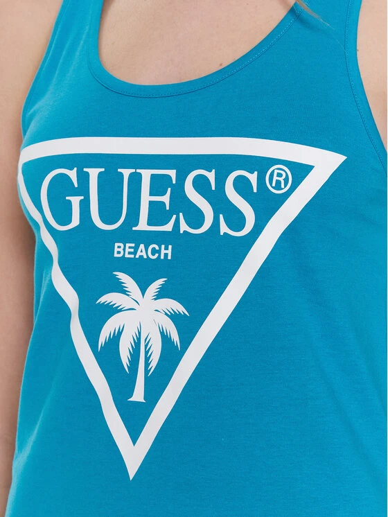 Guess Strandkleid Logo E3GP03 JA914 Blau Regular Fit 7 Guess Strandkleid Logo E3GP03 JA914 Blau Regular Fit – Bild 5