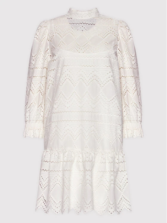 Hugo Sommerkleid Kalina 50467578 Weiß Regular Fit 7 Hugo Sommerkleid Kalina 50467578 Weiß Regular Fit – Bild 5