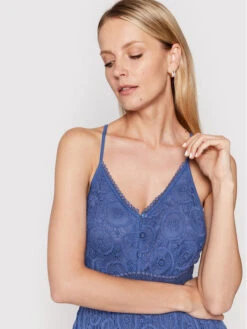 Sommerkleid Clotilde IC22 058 Blau Regular Fit -Deutschland Kleid Zart Verkaufs-Shop iconique sommerkleid clotilde ic22 058 blau regular fit 3