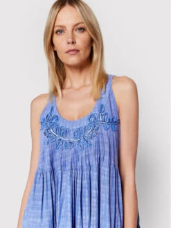 Sommerkleid Mamba IC22 043 Blau Relaxed Fit -Deutschland Kleid Zart Verkaufs-Shop iconique sommerkleid mamba ic22 043 blau relaxed fit 3