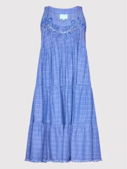 Sommerkleid Mamba IC22 043 Blau Relaxed Fit -Deutschland Kleid Zart Verkaufs-Shop iconique sommerkleid mamba ic22 043 blau relaxed fit 4