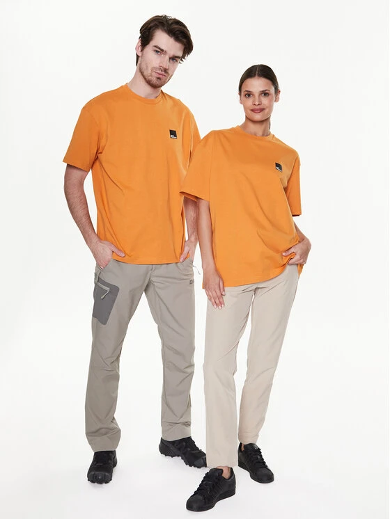 Jack Wolfskin T-Shirt Unisex Eschenheimer 1809091 Orange Regular Fit 4 Jack Wolfskin T-Shirt Unisex Eschenheimer 1809091 Orange Regular Fit – Bild 2