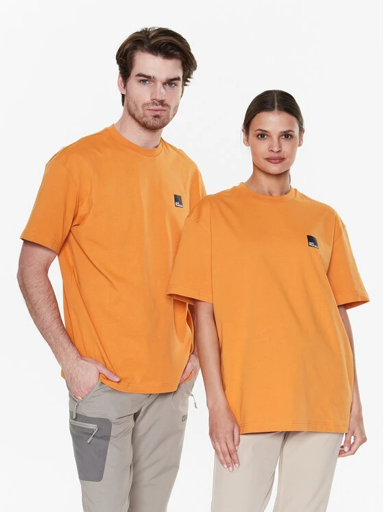 Jack Wolfskin T-Shirt Unisex Eschenheimer 1809091 Orange Regular Fit 3 Jack Wolfskin T-Shirt Unisex Eschenheimer 1809091 Orange Regular Fit