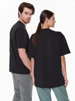 Jack Wolfskin T-Shirt Unisex Eschenheimer 1809091 Schwarz Regular Fit -Deutschland Kleid Zart Verkaufs-Shop jack wolfskin t shirt unisex eschenheimer 1809091 schwarz regular fit 2