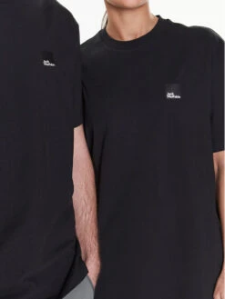 Jack Wolfskin T-Shirt Unisex Eschenheimer 1809091 Schwarz Regular Fit -Deutschland Kleid Zart Verkaufs-Shop jack wolfskin t shirt unisex eschenheimer 1809091 schwarz regular fit 4