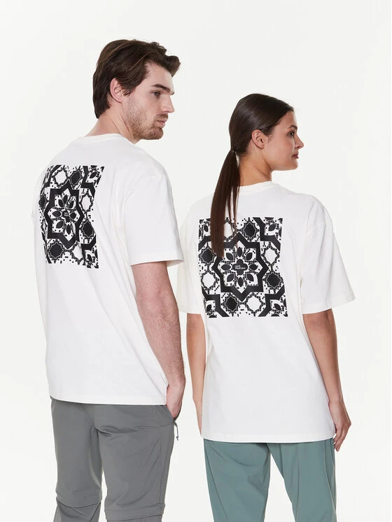 Jack Wolfskin T-Shirt Unisex Eschenheimer Back 1809081 Beige Regular Fit 4 Jack Wolfskin T-Shirt Unisex Eschenheimer Back 1809081 Beige Regular Fit – Bild 2