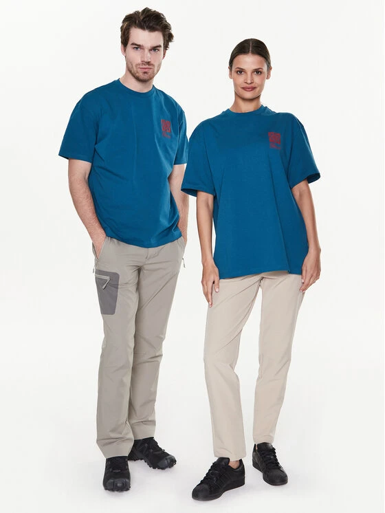 Jack Wolfskin T-Shirt Unisex Eschenheimer Back 1809081 Blau Regular Fit 5 Jack Wolfskin T-Shirt Unisex Eschenheimer Back 1809081 Blau Regular Fit – Bild 3