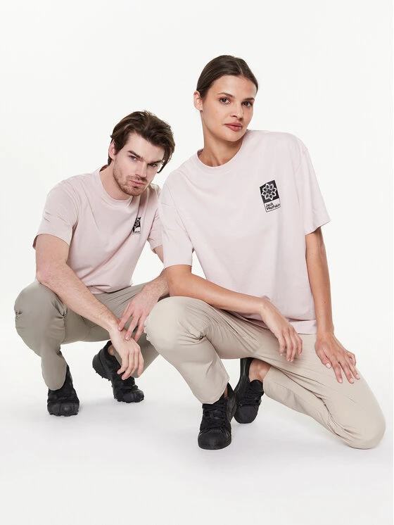 Jack Wolfskin T-Shirt Unisex Eschenheimer Back 1809081 Rosa Regular Fit 5 Jack Wolfskin T-Shirt Unisex Eschenheimer Back 1809081 Rosa Regular Fit – Bild 3