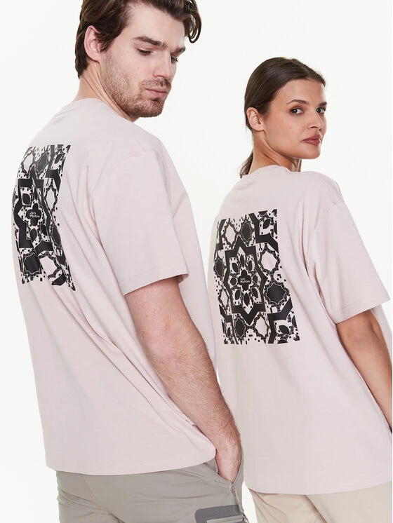 Jack Wolfskin T-Shirt Unisex Eschenheimer Back 1809081 Rosa Regular Fit 7 Jack Wolfskin T-Shirt Unisex Eschenheimer Back 1809081 Rosa Regular Fit – Bild 5