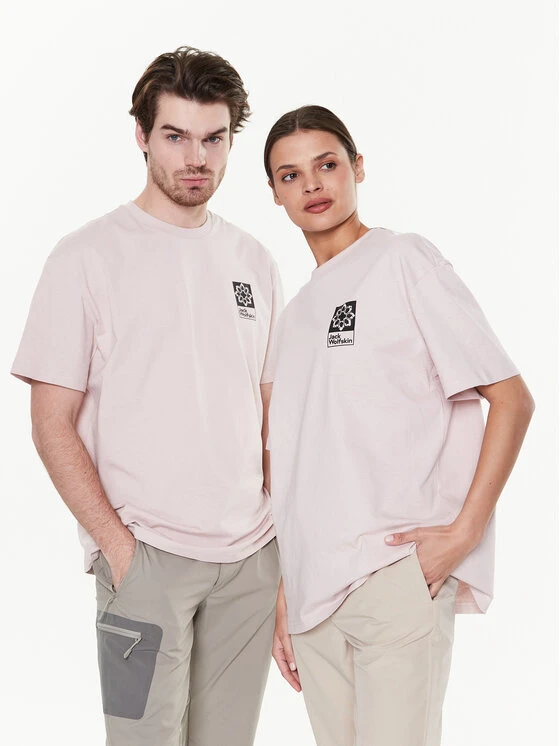 Jack Wolfskin T-Shirt Unisex Eschenheimer Back 1809081 Rosa Regular Fit 3 Jack Wolfskin T-Shirt Unisex Eschenheimer Back 1809081 Rosa Regular Fit