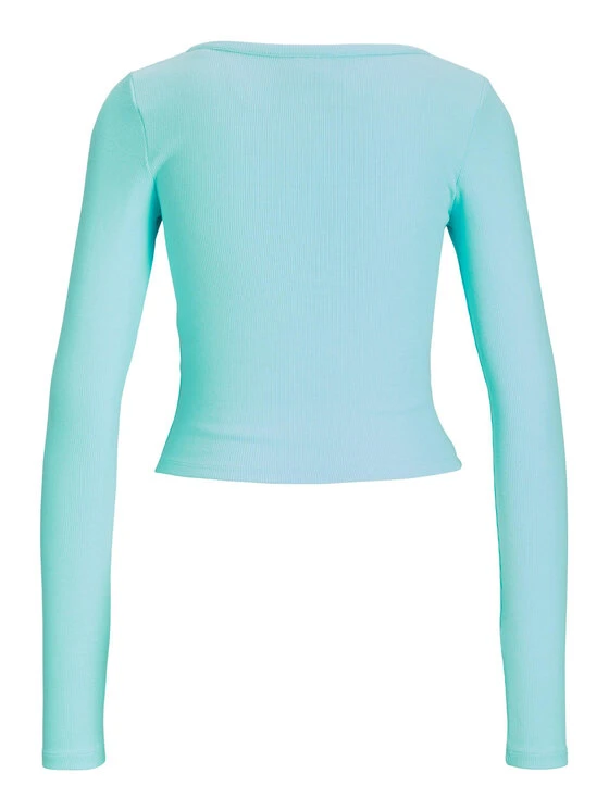 JJXX Bluse 12229628 Grün Rib Fit 4 JJXX Bluse 12229628 Grün Rib Fit – Bild 2