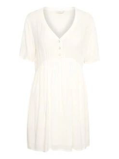 Kaffe Sommerkleid Tara 10507499 Weiß A-Line Fit -Deutschland Kleid Zart Verkaufs-Shop kaffe sommerkleid tara 10507499 weiss a line fit 4