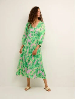 Sommerkleid Honey 10104259 Grün Feminine Fit -Deutschland Kleid Zart Verkaufs-Shop karen by simonsen sommerkleid honey 10104259 grun feminine fit 1