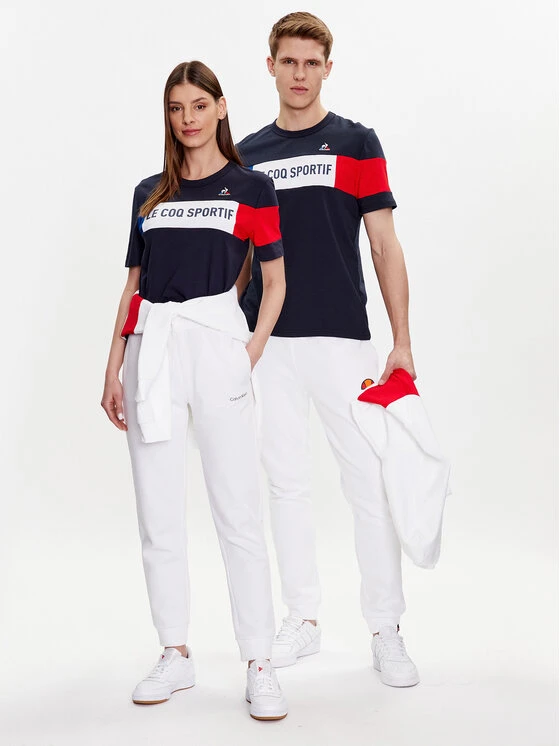 Le Coq Sportif T-Shirt Unisex 2310010 Dunkelblau Regular Fit 4 Le Coq Sportif T-Shirt Unisex 2310010 Dunkelblau Regular Fit – Bild 2