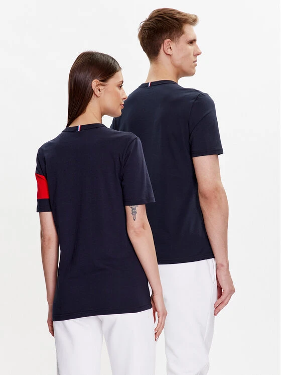 Le Coq Sportif T-Shirt Unisex 2310010 Dunkelblau Regular Fit 5 Le Coq Sportif T-Shirt Unisex 2310010 Dunkelblau Regular Fit – Bild 3