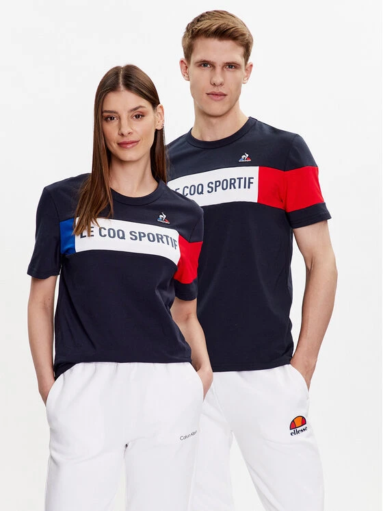 Le Coq Sportif T-Shirt Unisex 2310010 Dunkelblau Regular Fit 3 Le Coq Sportif T-Shirt Unisex 2310010 Dunkelblau Regular Fit