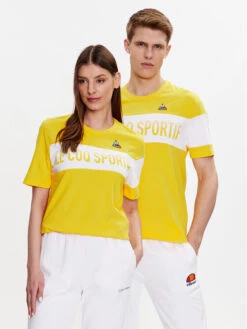 Le Coq Sportif T-Shirt Unisex 2310359 Gelb Regular Fit