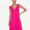 Sommerkleid VA3049 J5360 Rosa Regular Fit -Deutschland Kleid Zart Verkaufs-Shop liu jo beachwear sommerkleid va3049 j5360 rosa regular fit