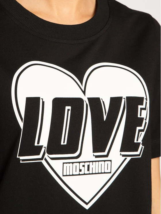 LOVE MOSCHINO Kleid Für Den Alltag W584714E 2124 Schwarz Regular Fit 6 LOVE MOSCHINO Kleid Für Den Alltag W584714E 2124 Schwarz Regular Fit – Bild 4