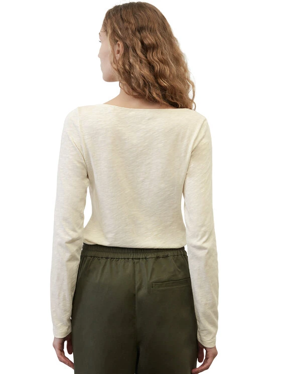 Marc O'Polo Bluse 301226152199 Weiß Regular Fit 4 Marc O'Polo Bluse 301226152199 Weiß Regular Fit – Bild 2