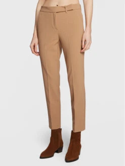 Marella Chinos Roll 31360826 Beige Slim Fit