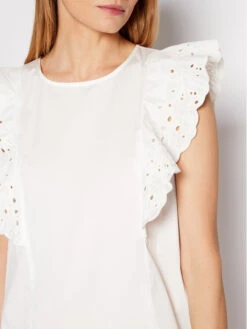 Marella Sommerkleid Eva 32210521 Weiß Regular Fit -Deutschland Kleid Zart Verkaufs-Shop marella sommerkleid eva 32210521 weiss regular fit 3