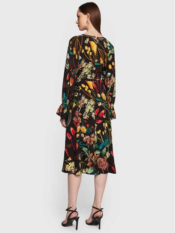 MAX & Co. Kleid Für Den Alltag Tutore 72210423 Schwarz Regular Fit 5 MAX & Co. Kleid Für Den Alltag Tutore 72210423 Schwarz Regular Fit – Bild 3