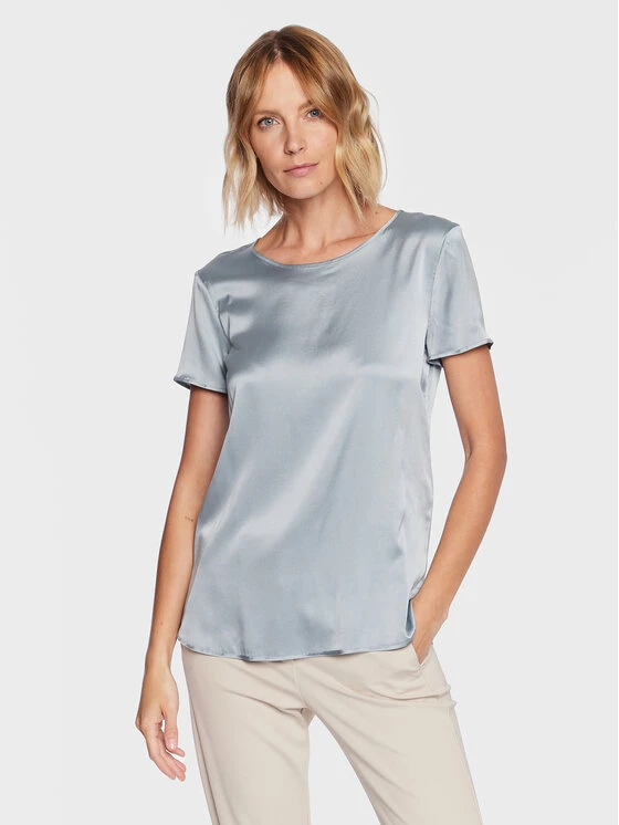 Max Mara Leisure Bluse Cortona 23311101 Blau Regular Fit 3 Max Mara Leisure Bluse Cortona 23311101 Blau Regular Fit